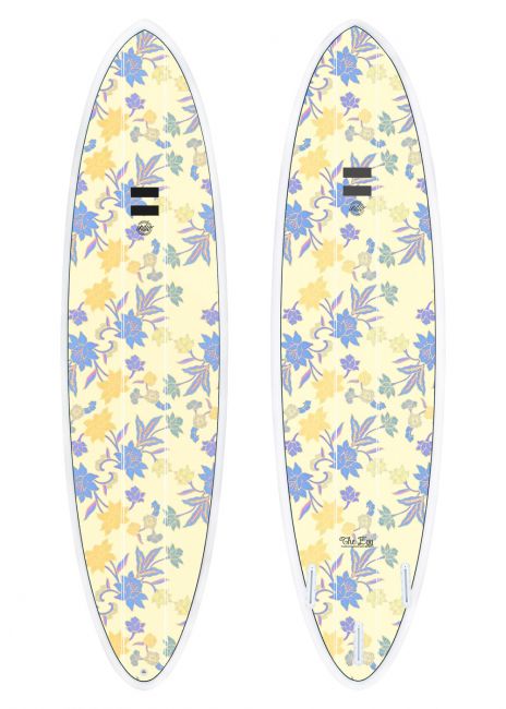 INDIO Endurance THE EGG 6ft8 Surfboard - Floral