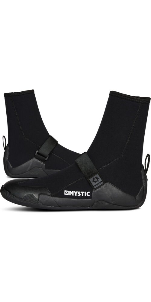 MYSTIC Star 5mm Round Toe Boot - Black