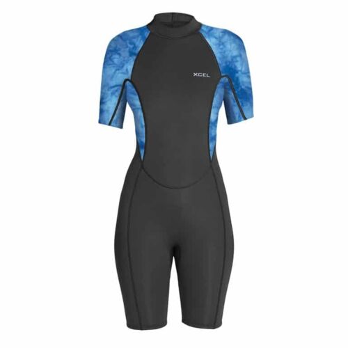 XCEL Womens Axis 2mm Shorty Wetsuit - Graphite/Tie Dye