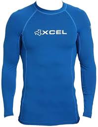 XCEL Mens Xplorer Long Sleeve UV Rashvest in Navy