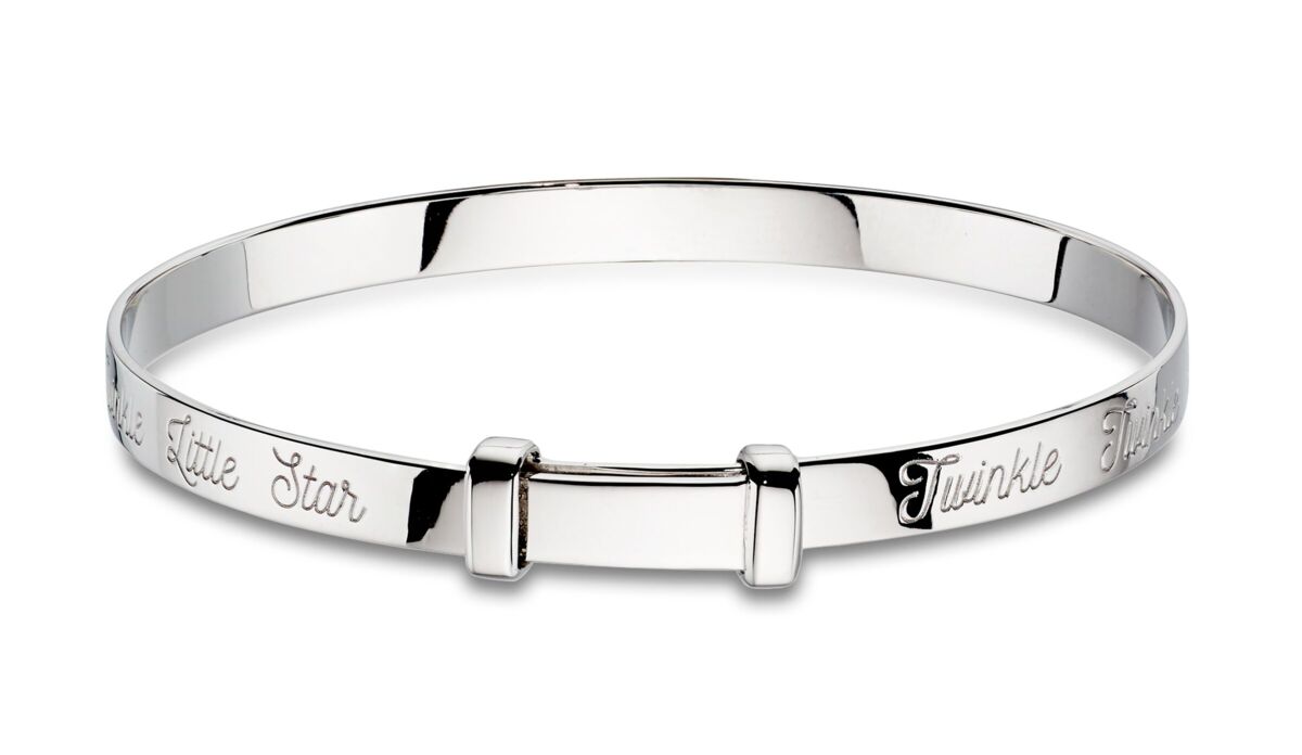 Silver Twinkle bangle front view