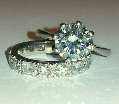 Handmade Single Diamond Ring and Full Diamond Eternity