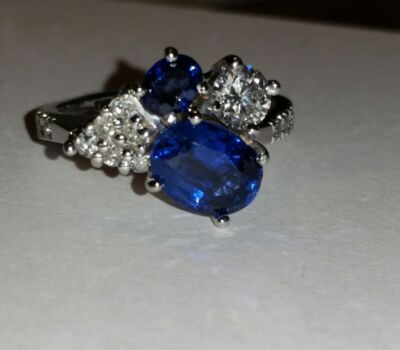 Bespoke Sapphire and Diamond Ring