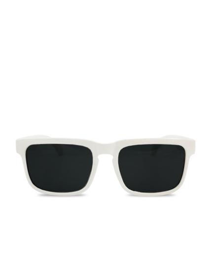 White Hipster Round Sunglasses