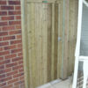 Glemham gate with straight side panel