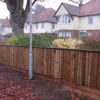 Brown Closeboard with double retainer gravel boards and capping