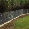 Garden netting without top rail