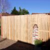 Palisade screen fencing in Larch