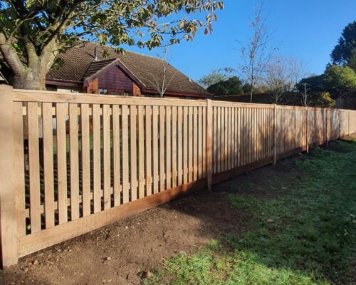 Capped Palisade Fencing