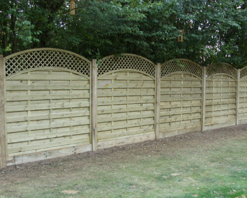 Dastra Fencing with Trellis. Curved