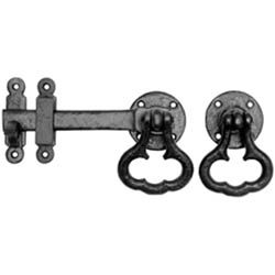 Clover Handle Ring Latch in black