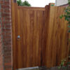 Blyth gate in Iroko with osmo oil