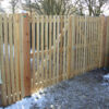 Helmingham gate in larch with osmo oil 
