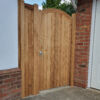 Glemham gate curved top rail in Oak with Rubio