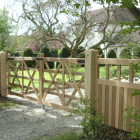 5 bar style Gates with side panels