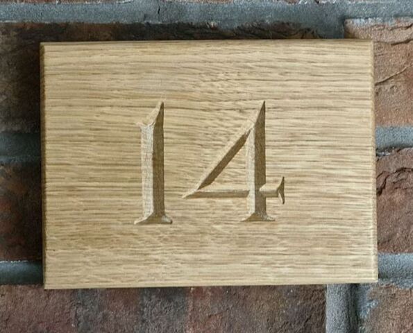 House number plaque