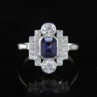 Art Deco Sapphire Ring 