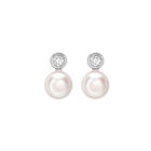 Akoya Pearl & Diamond Earrings