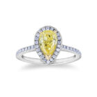 Aura | Pear Cut Yellow Diamond
