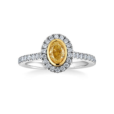 Aura | Oval Yellow Diamond Ring