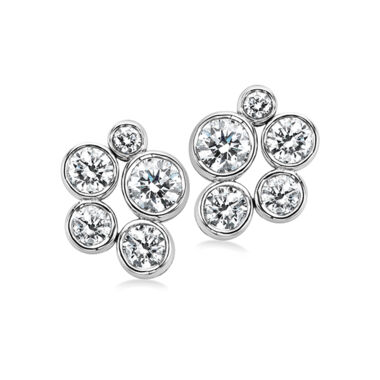 Floret | Diamond Cluster Stud Earrings