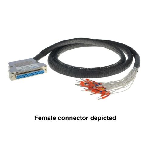 Cable Assembly, 37-Pin D-Type, Male to Unterminated With Cut Ends, 0.5m