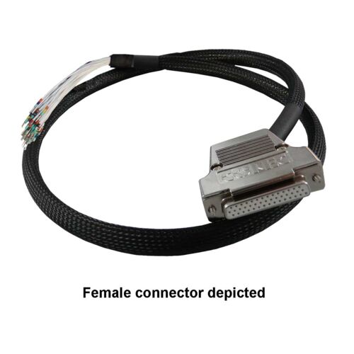 Cable Assembly 44-Pin D-Type Male to Unterminated With Cut Ends, 0.5m
