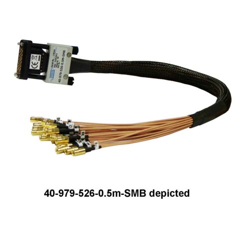 MS-M 26-Pin RF Cable, Female to SMB, 0.5m, RG316 Cable