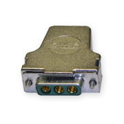 3-Pin Power D-Type Connector, 40A, Female With Backshell