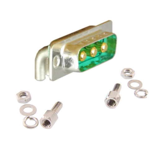 3-Pin Power D-Type Connector, 40A, Male PCB Mount