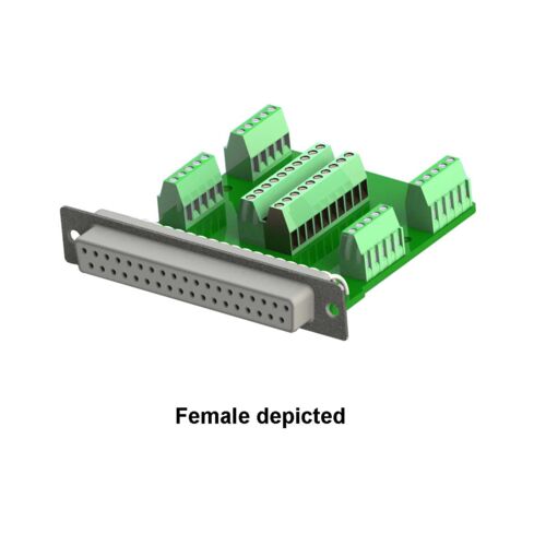 37-Pin D-Type Connector Block
