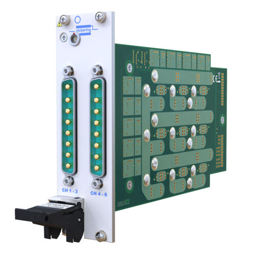 PXI Fault Insertion Switch, 6-channel, Two Fault Buses, 10 A, Hardware Interlock