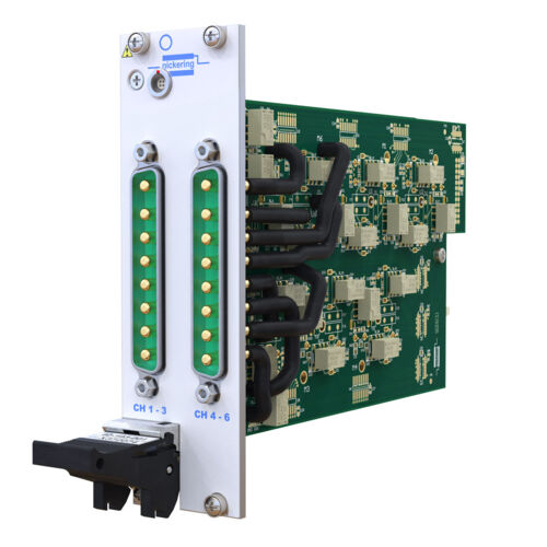 PXI Fault Insertion Switch, 7-Channel, Two Fault Buses, 20 A, Hardware Interlock