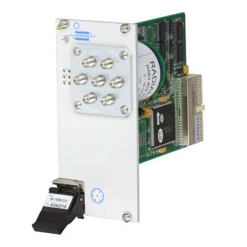 PXI/PXIe Microwave Multiplexer, Single SP6T, 2.5 GHz, 75 Ω, 1.6/5.6, Failsafe