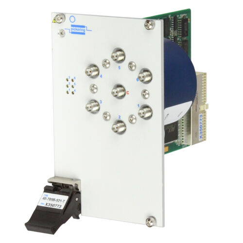 PXI/PXIe Microwave Multiplexer, Single SP6T, 3 GHz, 50 Ω, N-Type, Terminated, Failsafe