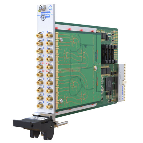 PXI/PXIe RF Multiplexer, Quad 4-Channel, 3GHz, 75Ω, SMB