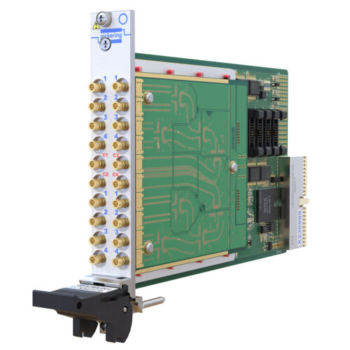 PXI/PXIe RF Multiplexer, Quad 4-Channel, Terminated Common, 3GHz, 50Ω, SMB