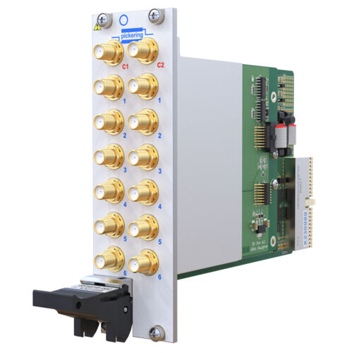 PXI/PXIe RF Multiplexer, Dual 6-Channel, Terminated, 8GHz, 50Ω, SMA
