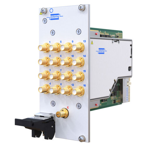 PXI/PXIe RF Multiplexer, Single 16-Channel, Terminated, 8GHz, 50Ω, SMA