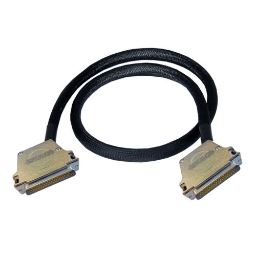 Cable Assembly, 50-Pin D-Type, Male to Male, 0.5m, Exit Away From Pin 1