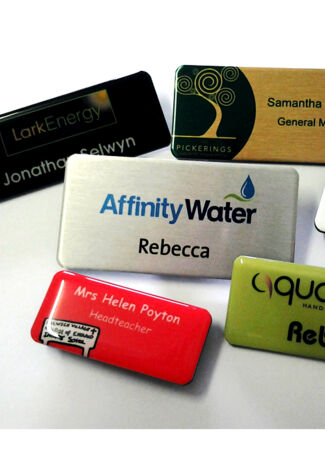 Name Badges with choice of attachments