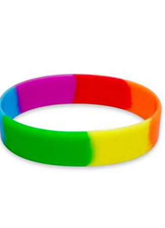 Rainbow Silicone Wristband