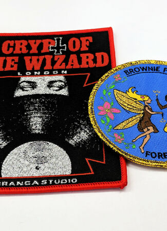 Woven Badges with Glitter Threads