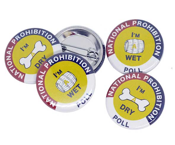 Full colour Button badges with a safety pin