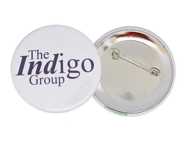 Branded button badge