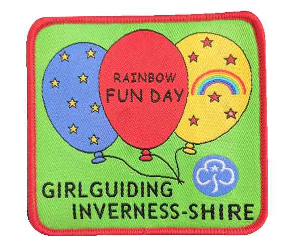 Woven Rainbow Fun Day badge