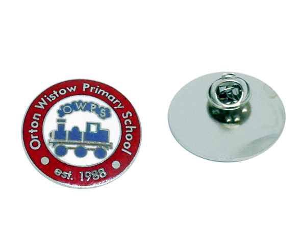Traditional hard enamel badge with nickle plating