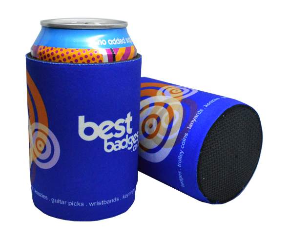 Solid base printed neoprene can cooler