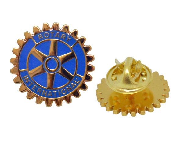 Rotary Blue enamel with gold plating