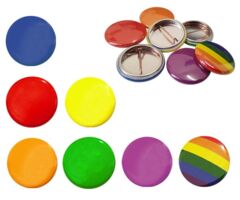School House Colour Button Badges